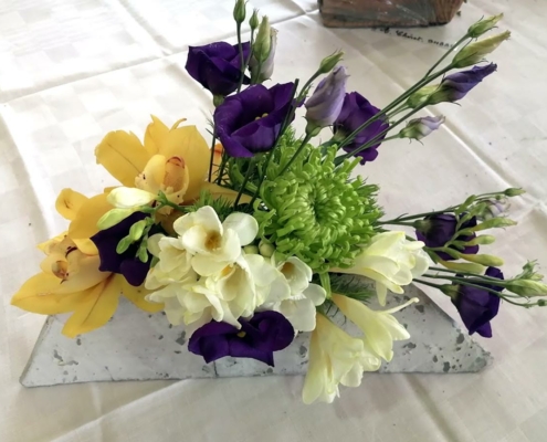 Art floral au château de Viven