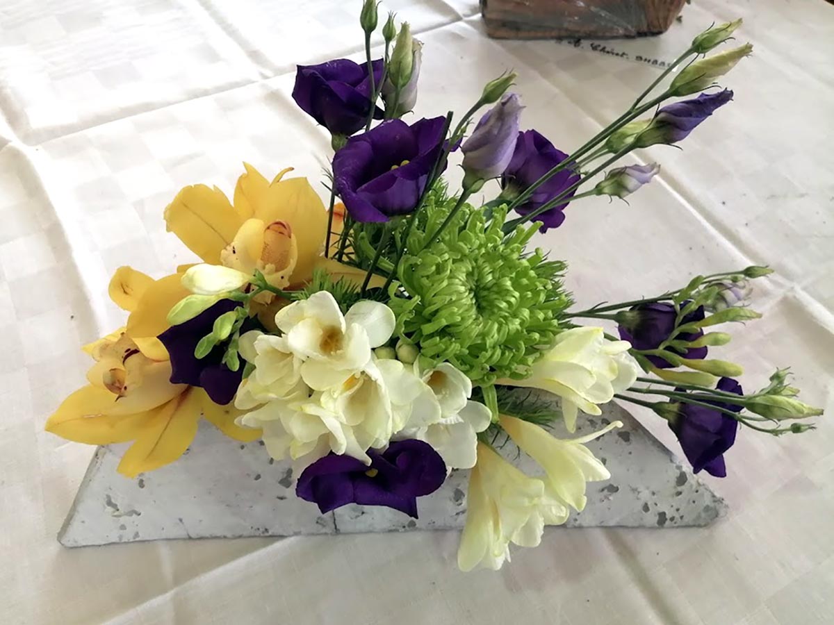 Art floral au château de Viven